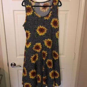 Lularoe Nicki Sleeveless dress  ***sunflowers***